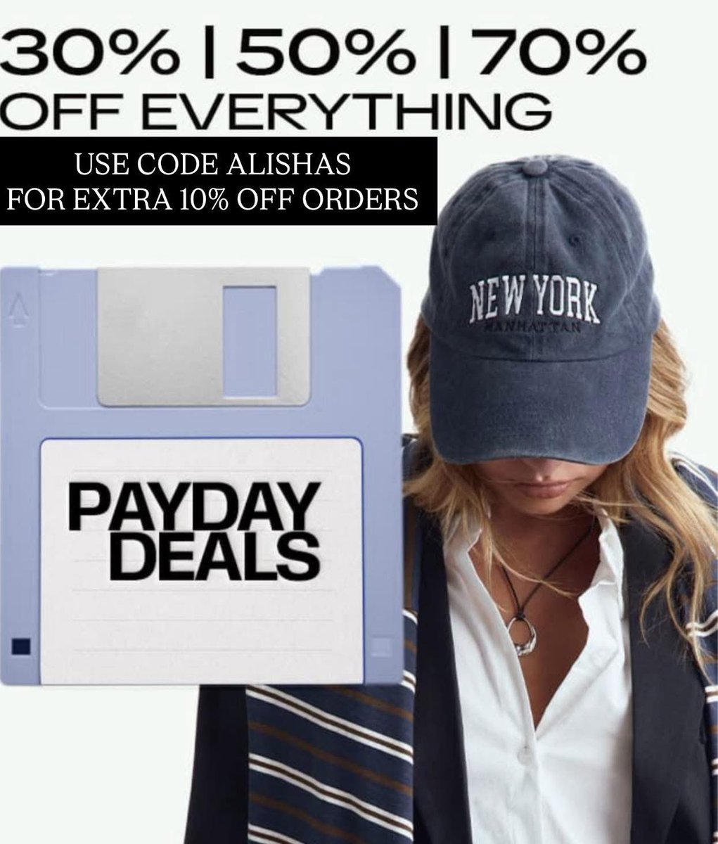 byalishasadiq's tweet image. Payday just got better 👀
30% | 50% | 70% OFF EVERYTHING +
💸 Use code ALISHAS for an EXTRA 10% off your order!
Run, don’t walk 🏃♀️✨
boohoo.com
#PaydayDeals #DiscountCode #AD @boohoo