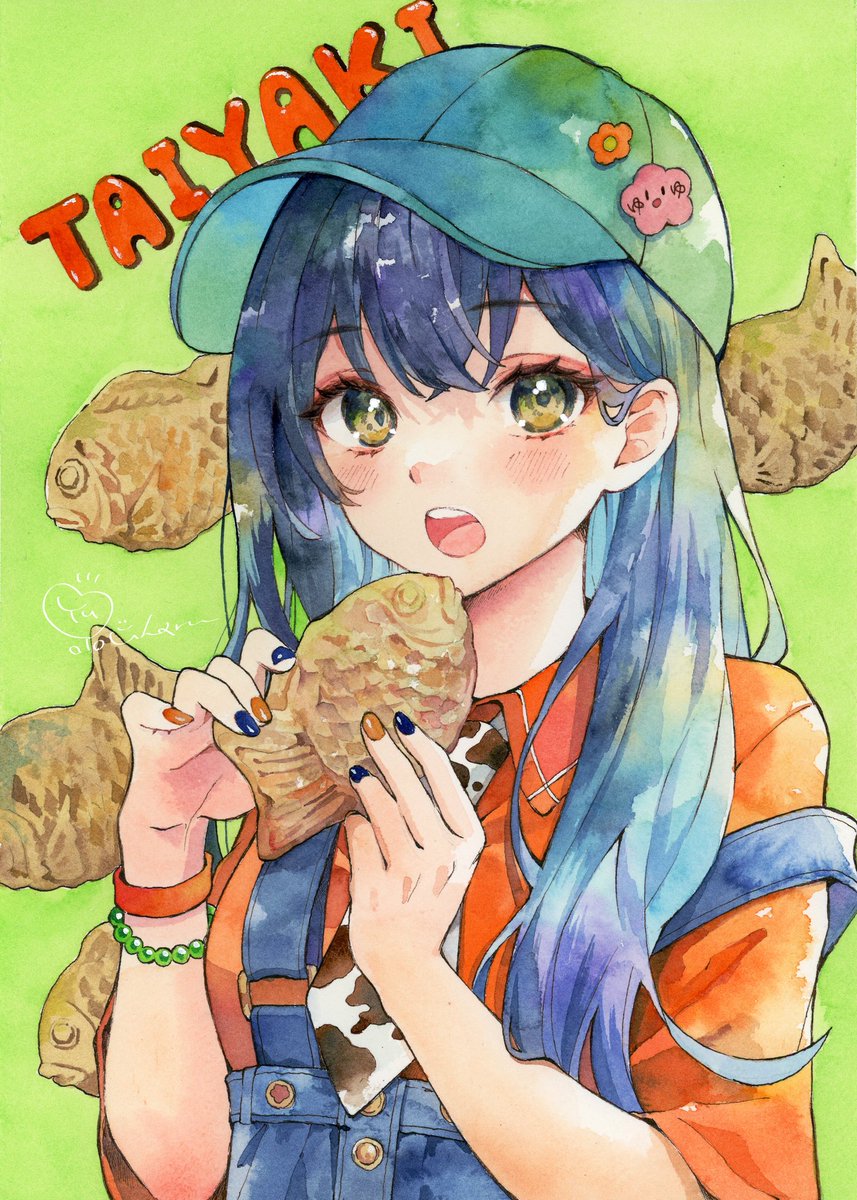 🐟🧡
#透明水彩