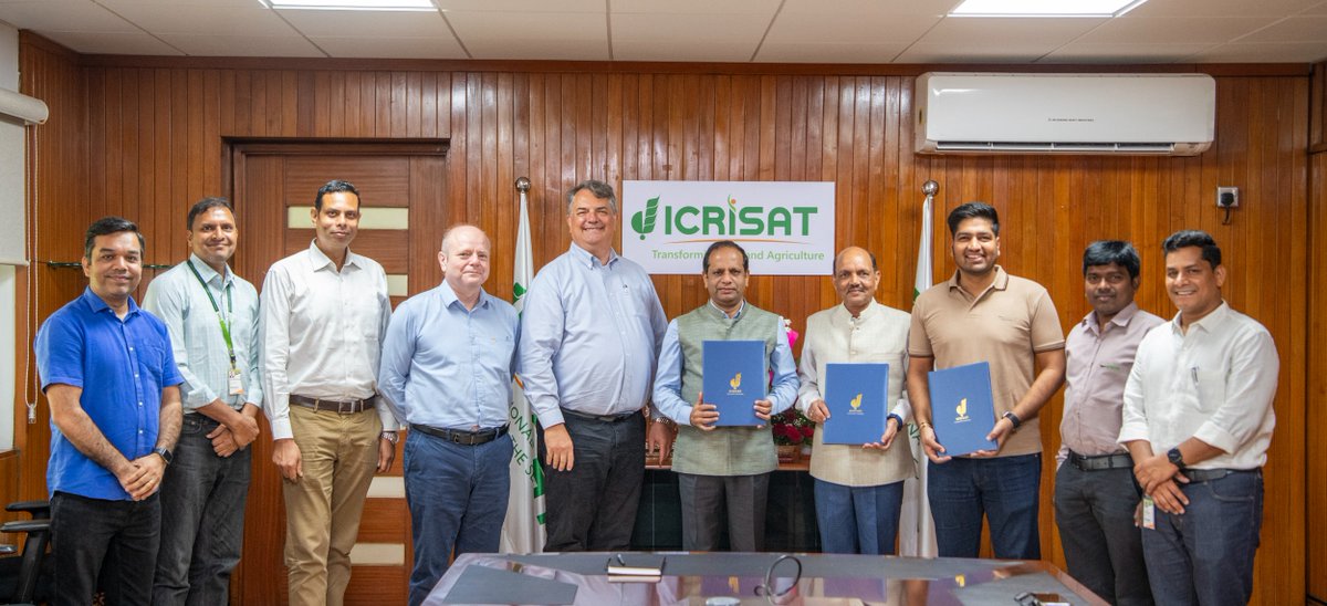 ICRISAT (@icrisat) on Twitter photo Today, ICRISAT and <a href="/staragriseed/">StarAgriseeds</a> Pvt. Ltd. formalized a material licensing agreement for the commercialization of advanced breeding lines of chickpea, groundnut, and pigeonpea. This collaboration aims to accelerate the delivery of improved crop varieties to farmers, enhancing Today, ICRISAT and <a href="/staragriseed/">StarAgriseeds</a> Pvt. Ltd. formalized a material licensing agreement for the commercialization of advanced breeding lines of chickpea, groundnut, and pigeonpea. This collaboration aims to accelerate the delivery of improved crop varieties to farmers, enhancing