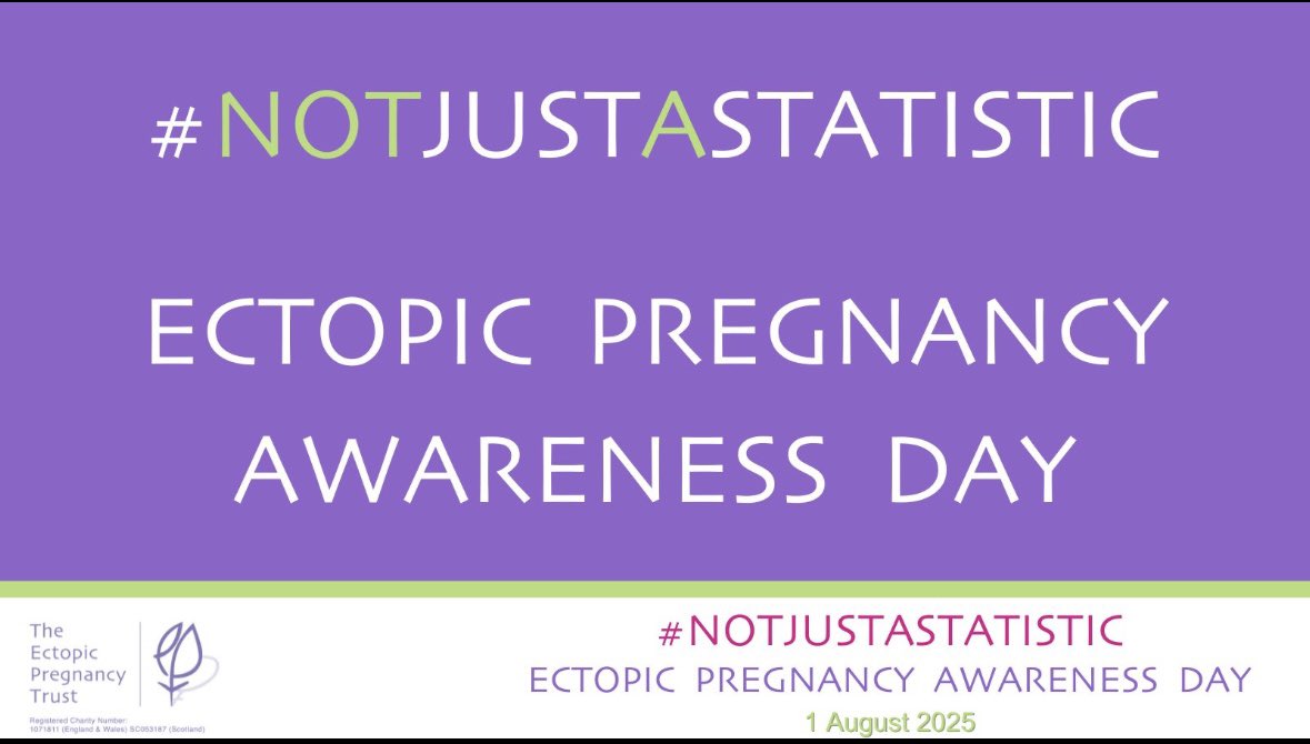 Kirstie Leanne (@kirstie0491) on Twitter photo <a href="/TheEPT/">The Ectopic Pregnancy Trust</a> <a href="/DavidStyles1504/">David Styles RN MStJ</a> <a href="/GEPAURPH/">Gynaecology & Early Pregnancy Assessment Unit RPH</a> <a href="/LancsHospitals/">Chorley & Royal Preston</a>
Today is Ectopic Awareness day💜🤍
Come and see us in Charters, raising awareness and spreading the think ectopic campaign to educate everyone on the signs of an Ectopic Pregnancy💜
#ThinkEctopic #notjustastatistic <a href="/TheEPT/">The Ectopic Pregnancy Trust</a> <a href="/DavidStyles1504/">David Styles RN MStJ</a> <a href="/GEPAURPH/">Gynaecology & Early Pregnancy Assessment Unit RPH</a> <a href="/LancsHospitals/">Chorley & Royal Preston</a>
Today is Ectopic Awareness day💜🤍
Come and see us in Charters, raising awareness and spreading the think ectopic campaign to educate everyone on the signs of an Ectopic Pregnancy💜
#ThinkEctopic #notjustastatistic