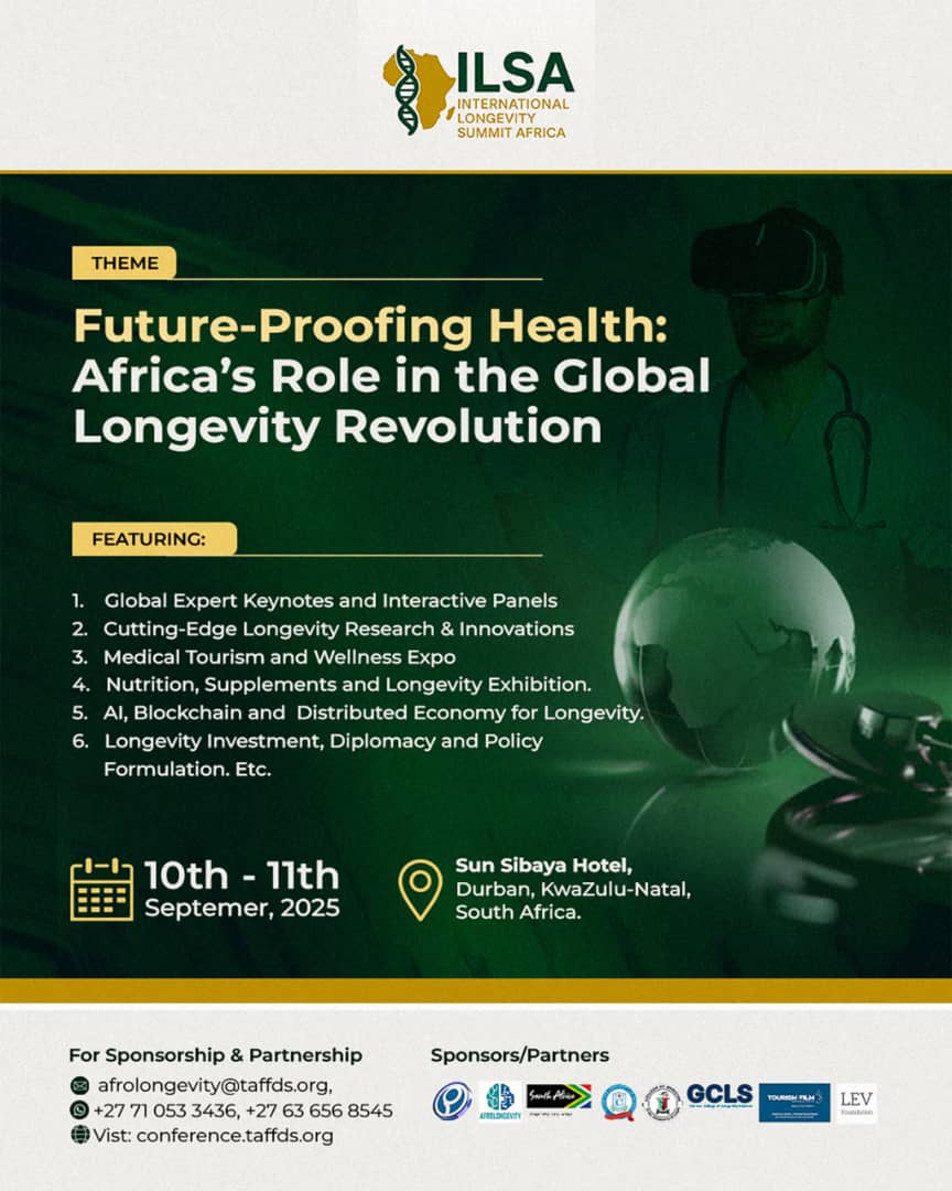 KwaZulu-Natal is proud to host the International Longevity Summit Africa (ILSA) from 10–11 September 2025 at Sun Sibaya Hotel, Durban.
We are honoured to support international business events that position our province as a destination of both beauty and intellect.

#VisitKZN