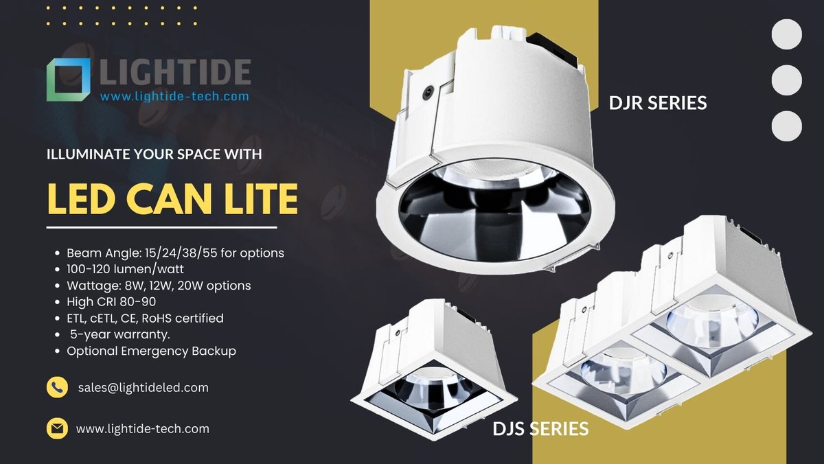 Recessed Can LED Ceiling Lights Downlight Waterproof IP65 lightide-tech.com/product/led-re…