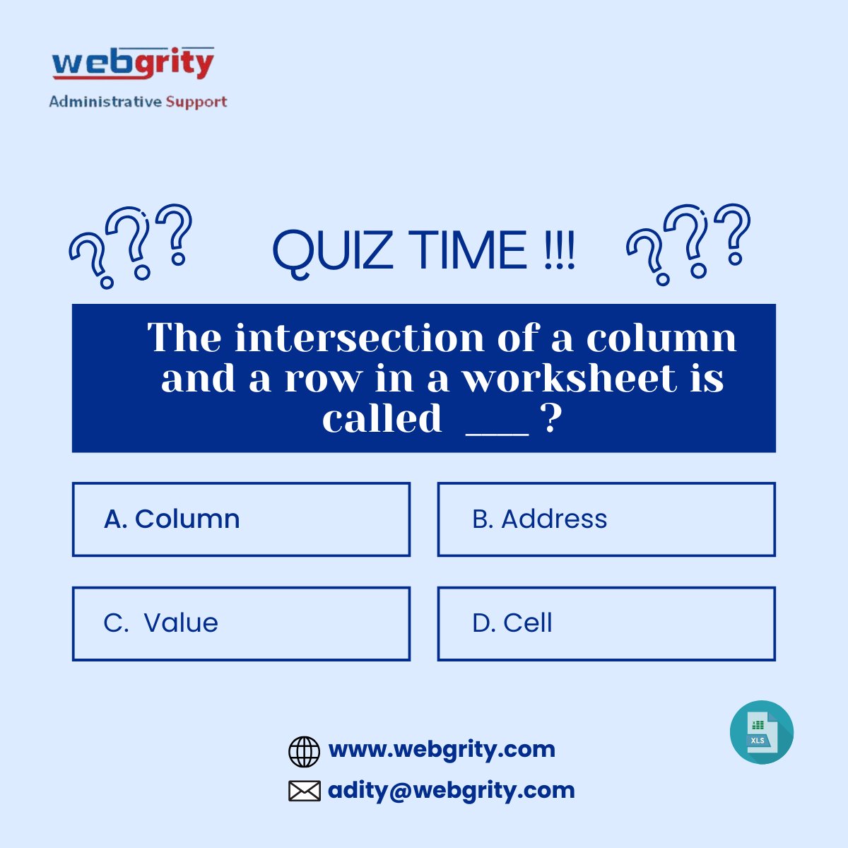 AdminatWebgrity's tweet image. 🚀 Ready to Test Your Spreadsheet Skills? Let’s Go!
.
.
#adminsupport #vituralassists #excelquiz #webgrity #worklife #challenge #testyourself #growth #iq #skills #productivity