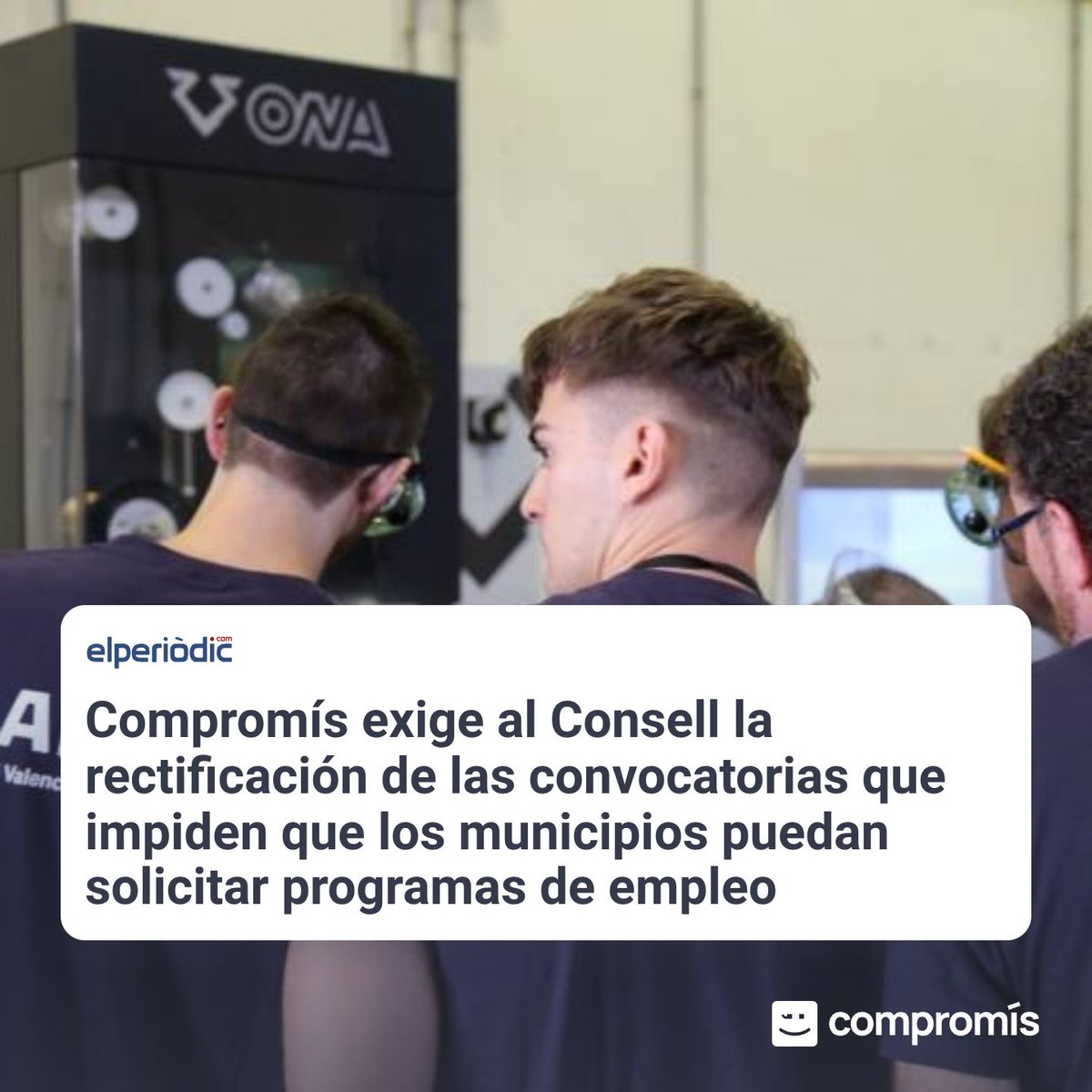 Compromís (@compromis) on Twitter photo Mazón va prometre 3,6 milions d’euros per a crear 250 llocs de treball en 119 ajuntaments i mancomunitats.
"A hores d’ara, la inversió real ha estat 0" denúncia <a href="/MonicaCompromis/">Mònica Àlvaro</a> . Mazón va prometre 3,6 milions d’euros per a crear 250 llocs de treball en 119 ajuntaments i mancomunitats.
"A hores d’ara, la inversió real ha estat 0" denúncia <a href="/MonicaCompromis/">Mònica Àlvaro</a> .