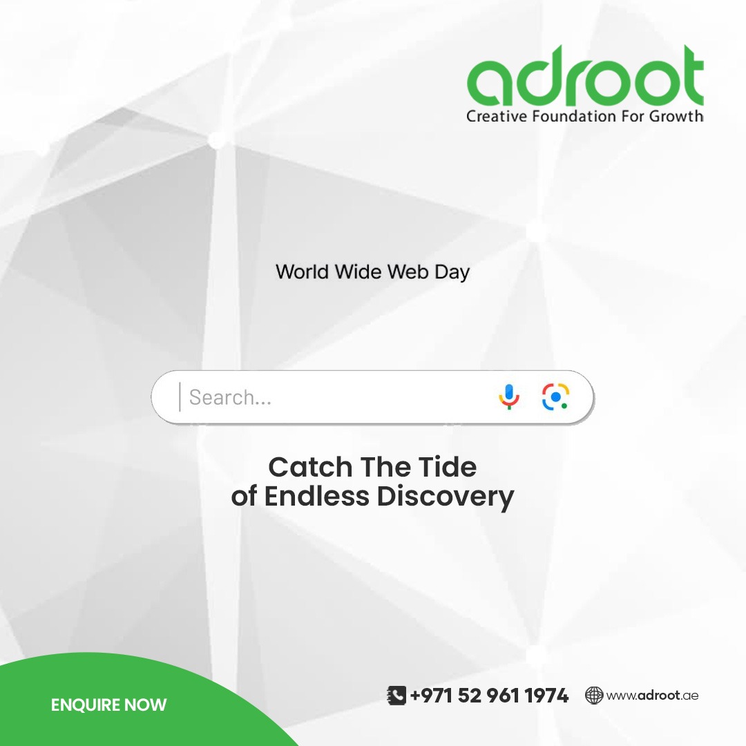 Adroot3's tweet image. Celebrating World Wide Web Day
Catch the tide of endless discovery with Adroot.
#Adroot #DigitalInnovation #WebTechnology #OnlineDiscovery #ConnectedWorld #WebDevelopment #DigitalMarketing #CreativeGrowth