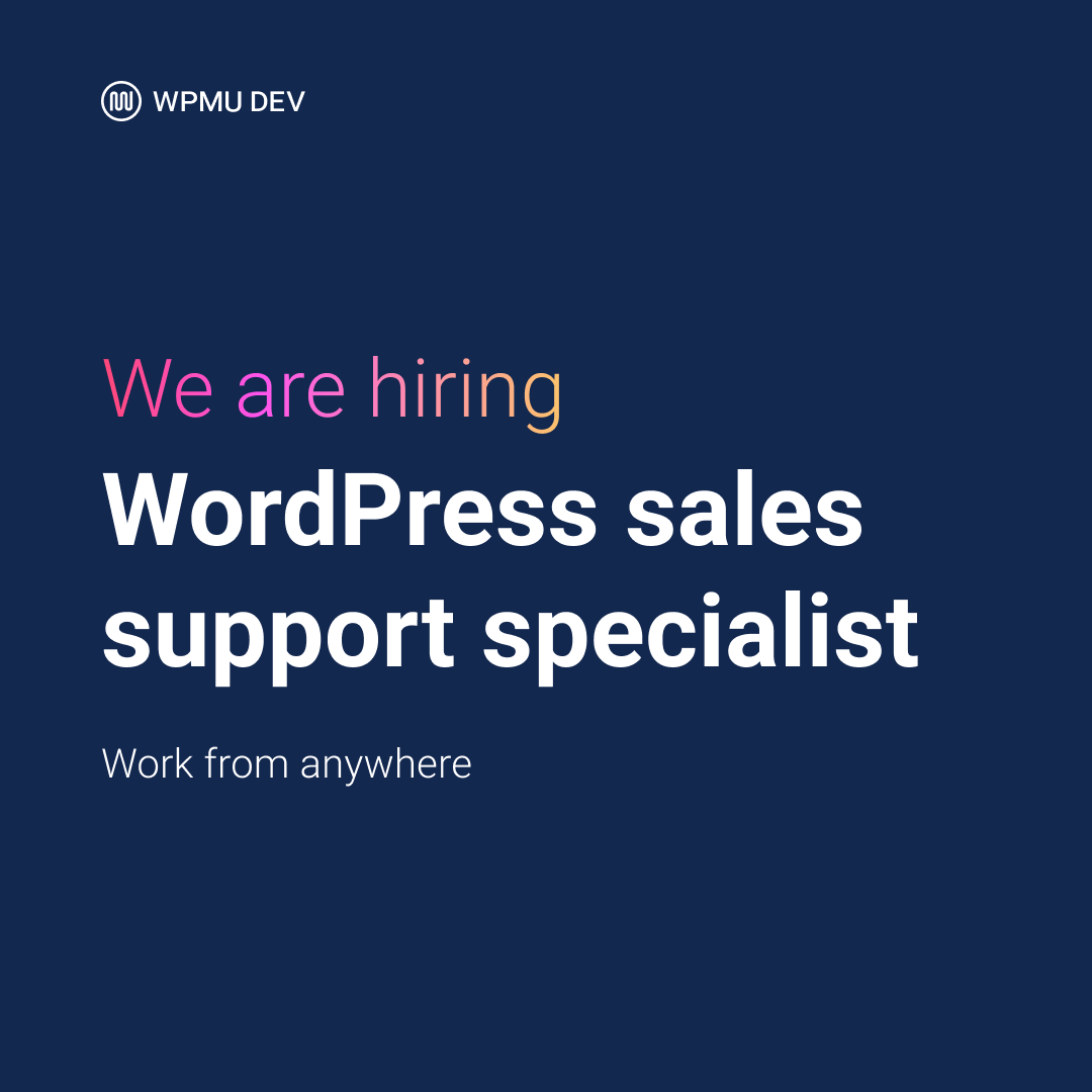 Jags_Gozaik's tweet photo. ๐ We're hiring a WordPress Sales Support Specialist!
๐ผ Remote | ๐ Flexible hours | ๐ฐ Great pay
๐ฏ WordPress + Sales + Support
๐ Chat, email & Zoom pros welcome!
Apply now ๐https://t.co/mPmFQTWQQj
#WordPressJobs #RemoteWork #hiring https://t.co/VrAJUrsuZY