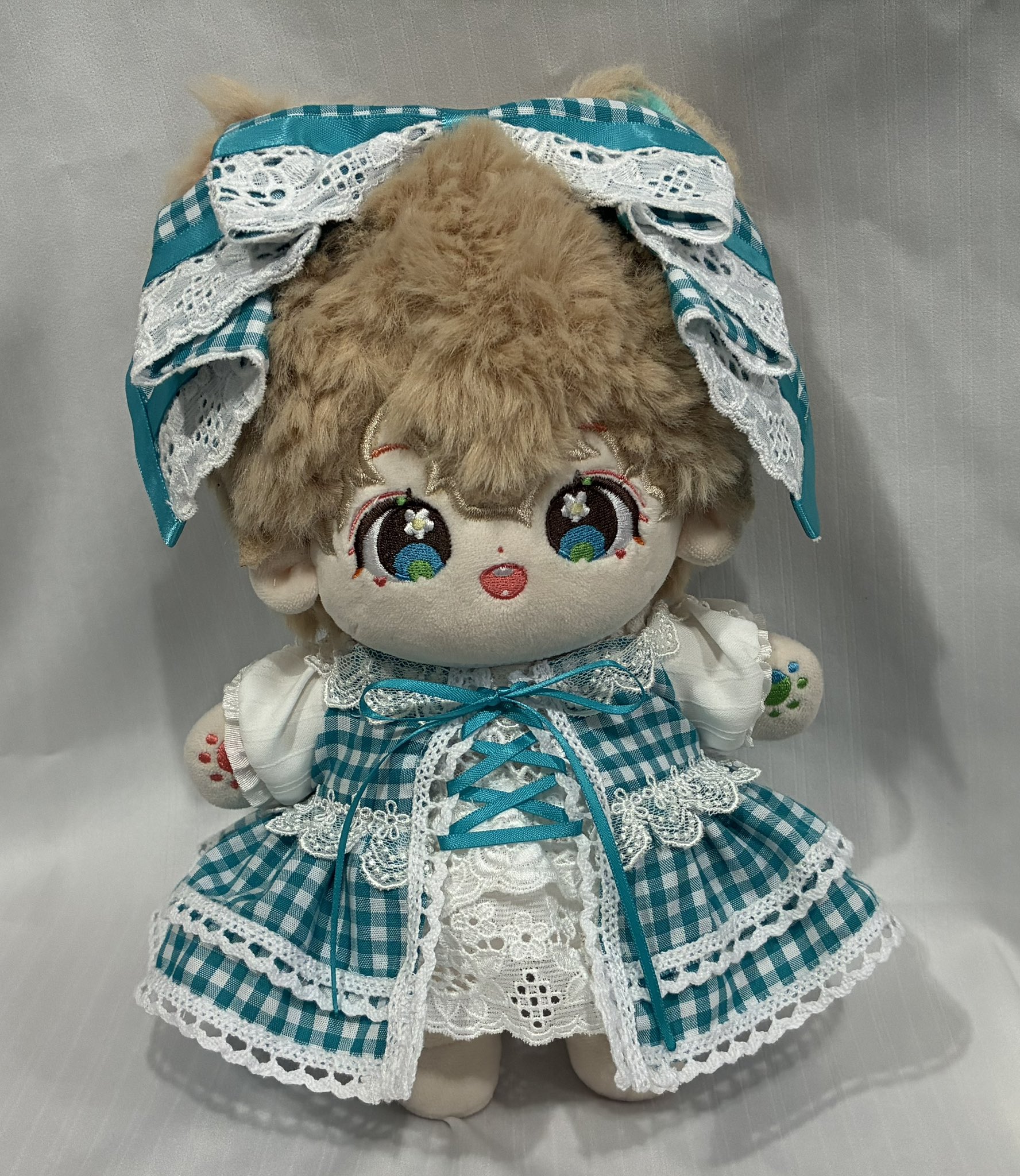 rosymonster ギンガムリボントップス　白　新品 Tops - RosyMonster
