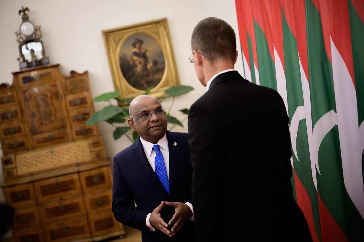 Abdulla Shahid (@abdulla_shahid) on Twitter photo It was great meeting my dear friend, the Minister of Foreign Affairs and Trade of #Hungary, Péter Szijjártó <a href="/FM_Szijjarto/">Péter Szijjártó</a> in Budapest today.
We discussed a wide range of topics, including various conflicts around the world, and agreed that peace is now more urgent than ever.
I It was great meeting my dear friend, the Minister of Foreign Affairs and Trade of #Hungary, Péter Szijjártó <a href="/FM_Szijjarto/">Péter Szijjártó</a> in Budapest today.
We discussed a wide range of topics, including various conflicts around the world, and agreed that peace is now more urgent than ever.
I