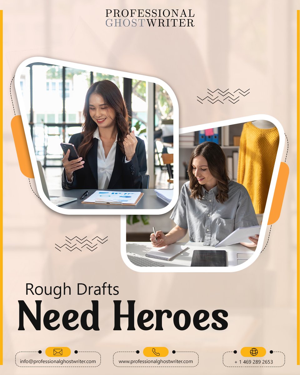 profghostwriter's tweet image. Behind every great book is a ruthless editor. We tighten plots, fix clunky lines, and polish every page to shine.

#ProfessionalGhostwriter #YourVoiceOurCraft #BookWritingService #GhostwritingExpert
#BookEditing #CleanCopy #ProEditors