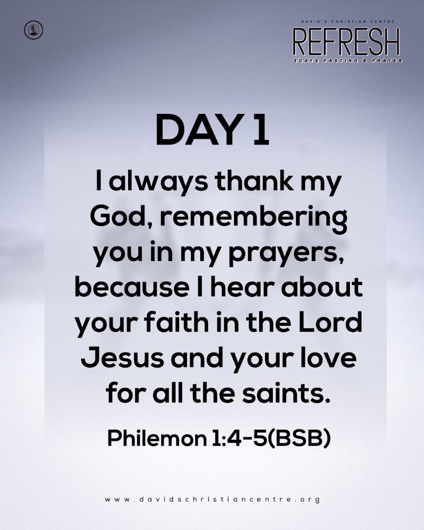 dcclagos's tweet photo. WELCOME TO AUGUST!

REFRESH, OUR 3 DAYS PRAYER AND FASTING BEGINS TODAY.

#DavidsChristianCentre
#shoutsofvictory
#refresh https://t.co/JFKBR0Vqs4