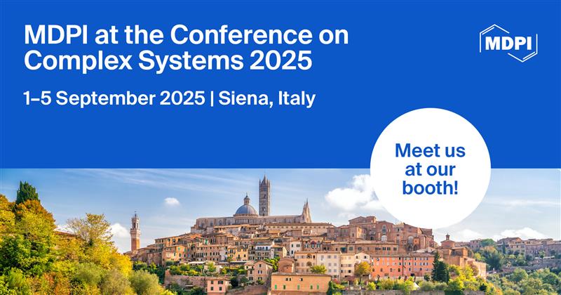 Systems MDPI (@systems_mdpi) on Twitter photo 📢 Meet Us at the Conference on Complex Systems 2025, 1–5 September 2025, Siena, Italy
👉mdpi.com/journal/system…
📚Partner Journals: <a href="/BDCC_MDPI/">BigDataCogn.Comput.</a> <a href="/Logistics_Mdpi/">Logistics MDPI</a> <a href="/Applsci/">Applied Sciences MDPI</a> <a href="/DynamicsMdpi/">Dynamics MDPI</a> <a href="/InformaticsMDPI/">Informatics MDPI</a> <a href="/InformationMDPI/">Information MDPI</a> <a href="/Algorithms_MDPI/">Algorithms MDPI</a> <a href="/Symmetry_MDPI/">Symmetry MDPI</a> 📢 Meet Us at the Conference on Complex Systems 2025, 1–5 September 2025, Siena, Italy
👉mdpi.com/journal/system…
📚Partner Journals: <a href="/BDCC_MDPI/">BigDataCogn.Comput.</a> <a href="/Logistics_Mdpi/">Logistics MDPI</a> <a href="/Applsci/">Applied Sciences MDPI</a> <a href="/DynamicsMdpi/">Dynamics MDPI</a> <a href="/InformaticsMDPI/">Informatics MDPI</a> <a href="/InformationMDPI/">Information MDPI</a> <a href="/Algorithms_MDPI/">Algorithms MDPI</a> <a href="/Symmetry_MDPI/">Symmetry MDPI</a>
