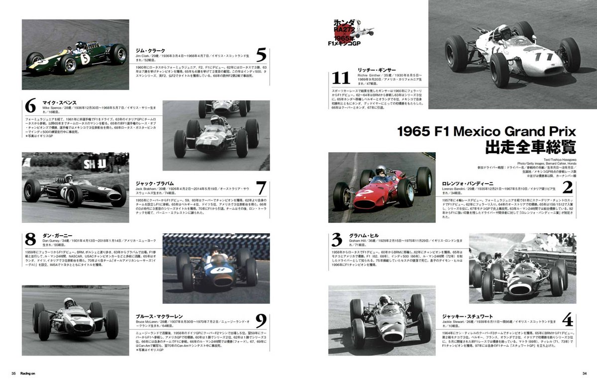 発売日のチラ見せ! その2】 特集「ホンダRA272×1965年F1メキシコGP