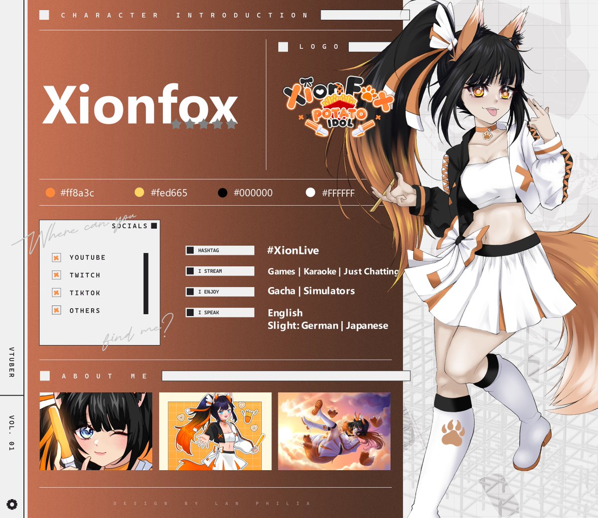 Xionfoxofficial's tweet image. #vtuber #Introduction