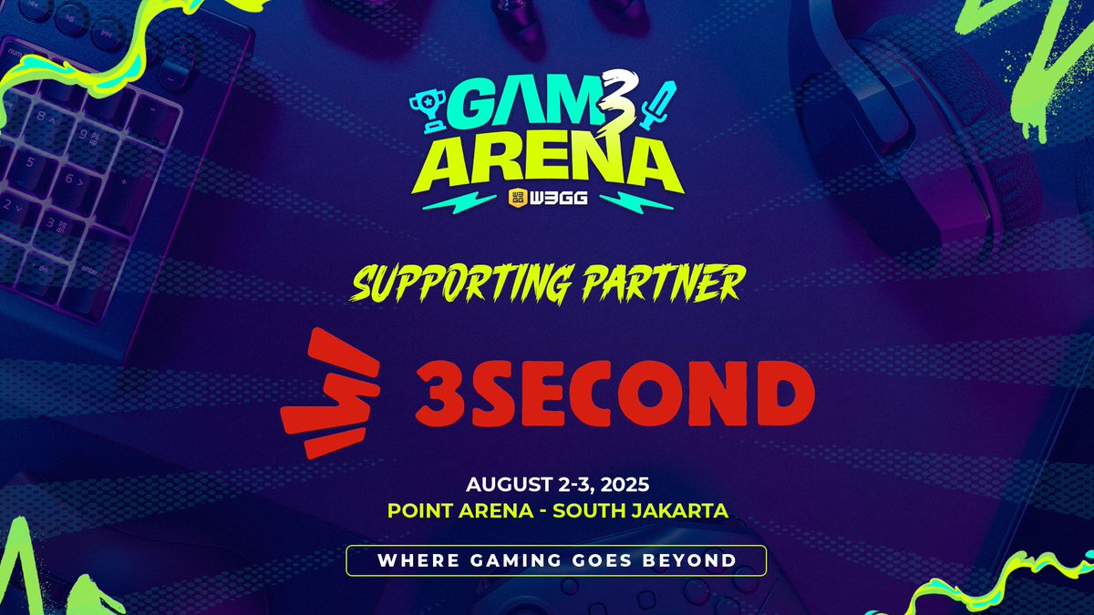 W3GG ๐ (@w3ggofficial) on Twitter photo ๐ 3SECOND Brings the Heat to GAM3 ARENA
Weโve partnered with 3SECOND, in collaboration with <a href="/sekuyaofficial/">SEKUYA โฆ</a> , as our official supporting partner at GAM3 ARENA 2025.
As part of the partnership, weโre dropping a limited edition line of W3LA tees made exclusively for the Yellow ๐ 3SECOND Brings the Heat to GAM3 ARENA
Weโve partnered with 3SECOND, in collaboration with <a href="/sekuyaofficial/">SEKUYA โฆ</a> , as our official supporting partner at GAM3 ARENA 2025.
As part of the partnership, weโre dropping a limited edition line of W3LA tees made exclusively for the Yellow