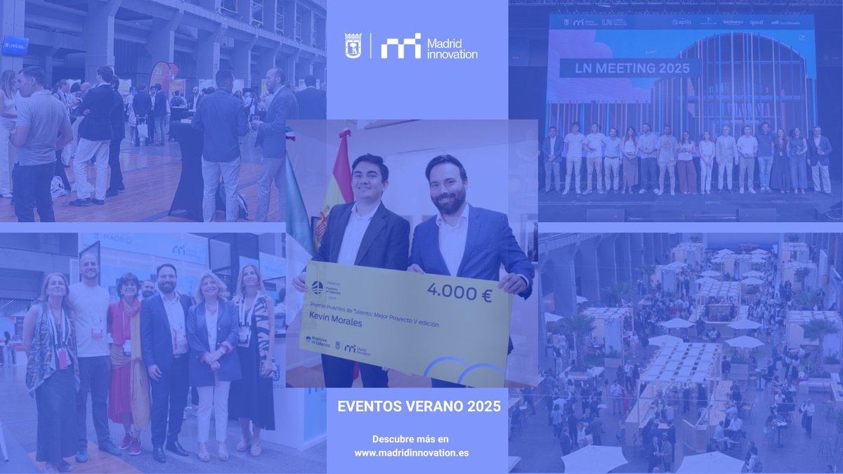 ☀️ ¡Arranca agosto con energía innovadora!
Un nuevo mes para descubrir, conectar y avanzar.
Explora lo último en eventos, startups y tecnología en nuestra web 
👉🏻madridinnovation.es