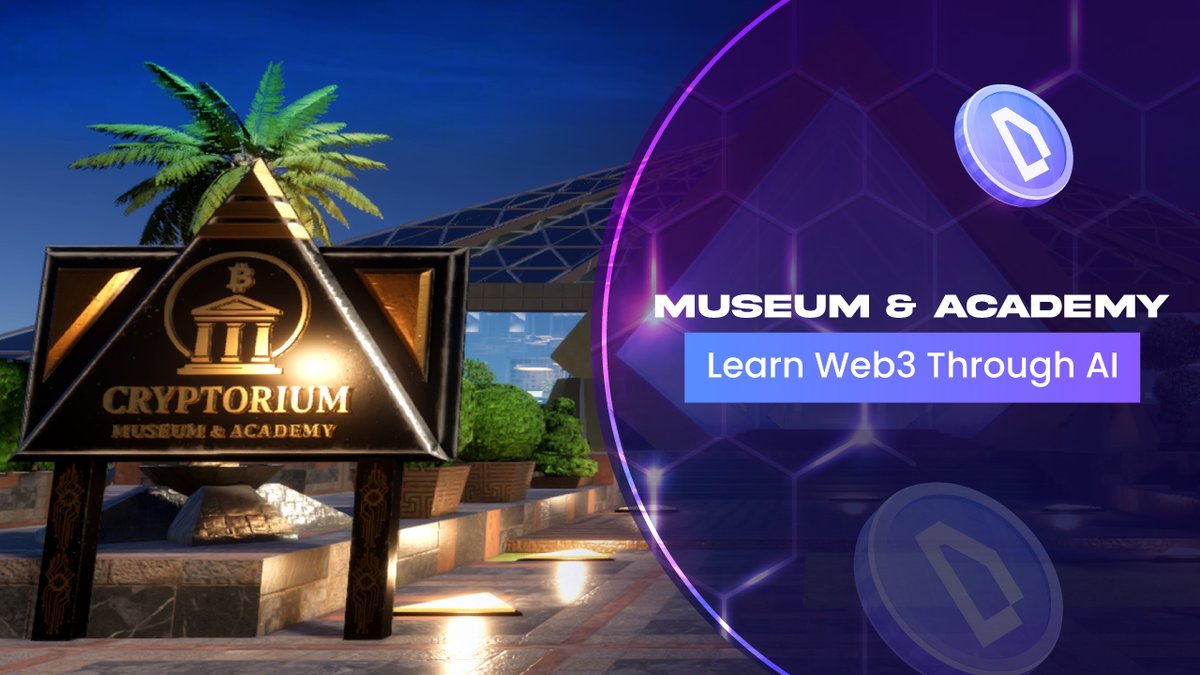 World of Dypians (@worldofdypians) on Twitter photo 🏛 Learn Web3 through AI inside the Cryptorium Museum & Academy.
An interactive space built to teach players about crypto, blockchain, and Web3 — all powered by AI.
This is the next level of onboarding Web2 players into Web3, through fun, immersion, and education. 🏛 Learn Web3 through AI inside the Cryptorium Museum & Academy.
An interactive space built to teach players about crypto, blockchain, and Web3 — all powered by AI.
This is the next level of onboarding Web2 players into Web3, through fun, immersion, and education.