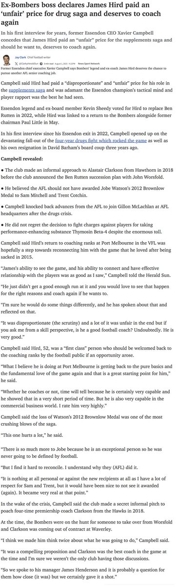 AnthProc's tweet image. Taken from HS today #essendon #GoDons