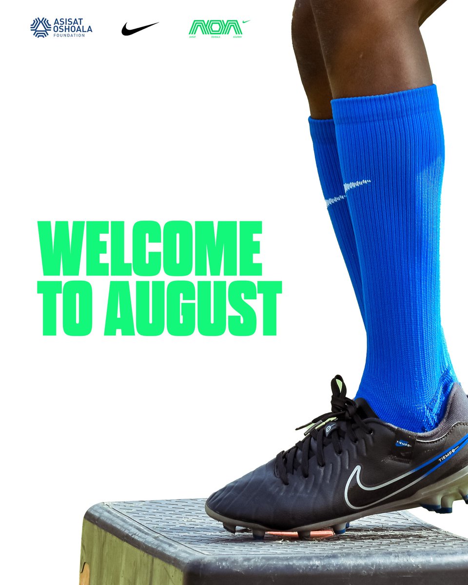 🌟 Hello August! 🌟

Happy New Month from all of us at the Asisat Oshoala Academy! 💚⚽

As we step into this new chapter, we do so with purpose, passion, and positivity. Here's to new goals, fresh energy, and continued growth on and off the pitch.

#HappyNewMonth