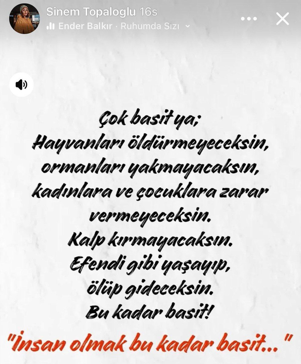 Atasinin__kizi's tweet photo. “Hayvanları öldürmeyeceksin, ormanları yakmayacaksın, kalp kırmayacaksın…”

Bu sözleri paylaşan Sinem Topaloğlu, boşanma aşamasında olduğu erkek tarafından katledildi.
Bir kadını daha korunamadi..
Oysa insan olmak bu kadar basitti!

Tehdit eden bir katile “uzaklaştırma kararı” ne işe yarar? #SinemSomuncu