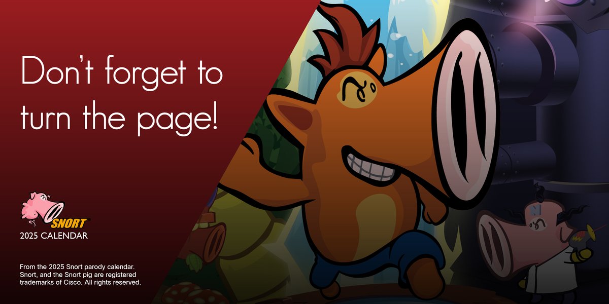 "Hash Bandisnoot" here to remind you to turn the page.