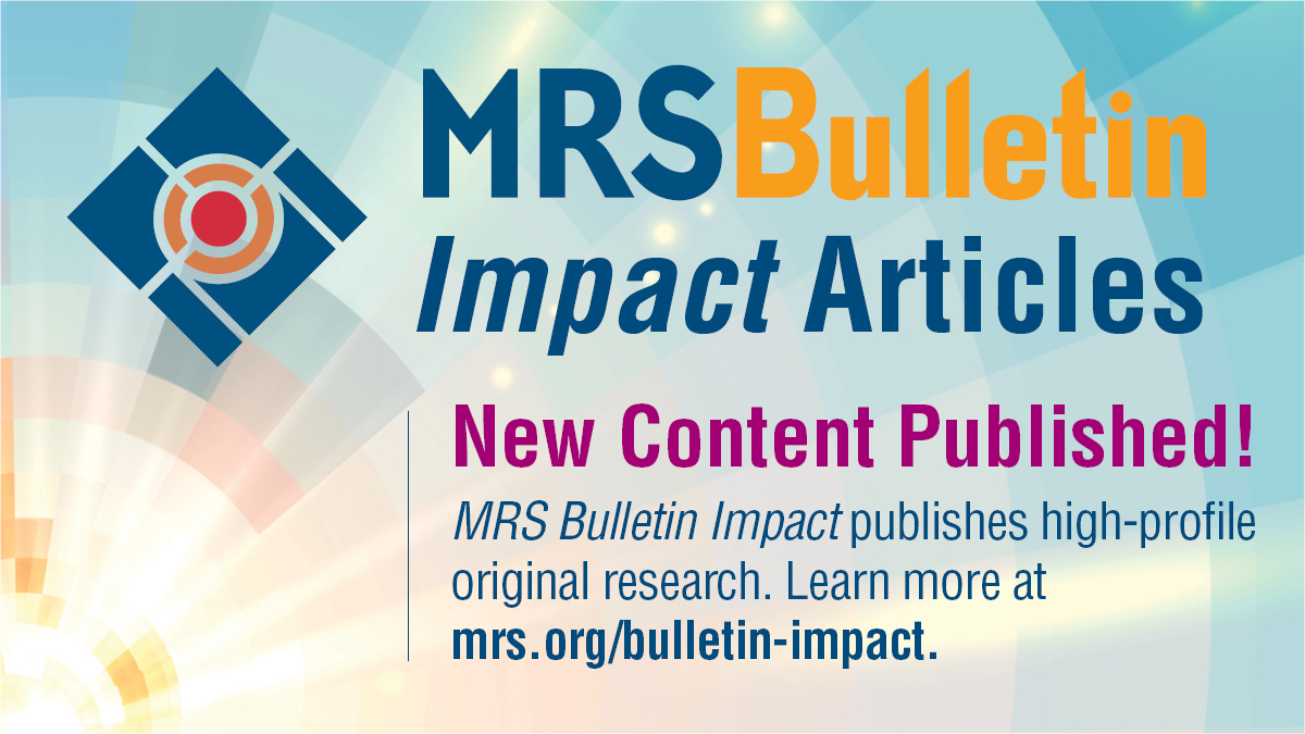 MRS Bulletin (@mrsbulletin) on Twitter photo This #MRSBulletinImpact article demonstrates low-temperature epitaxial growth of (ZnO)x(InN)1−x films on ZnO substrates by #MagnetronSputtering. The findings advance the understanding of crystal-growth behaviors at reduced temperatures.
loom.ly/HivI0oY This #MRSBulletinImpact article demonstrates low-temperature epitaxial growth of (ZnO)x(InN)1−x films on ZnO substrates by #MagnetronSputtering. The findings advance the understanding of crystal-growth behaviors at reduced temperatures.
loom.ly/HivI0oY