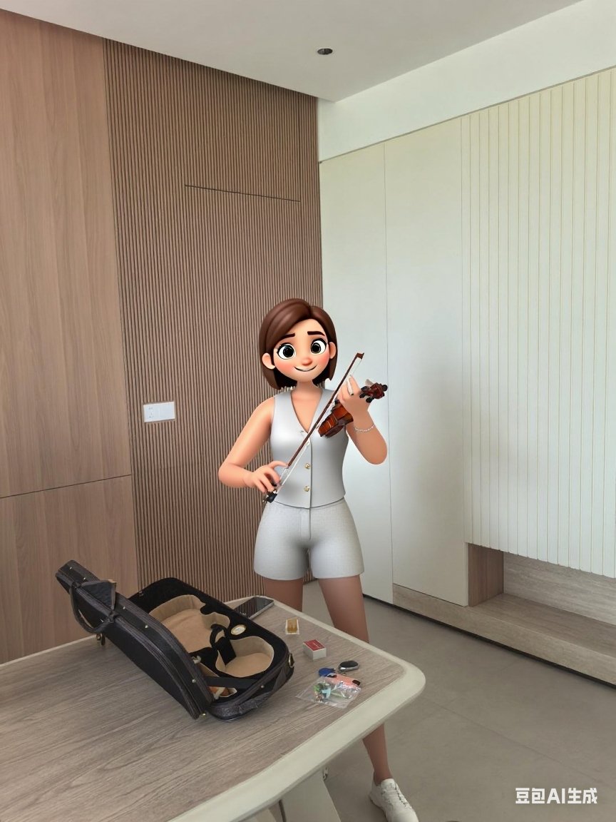 儿子学琴，爸爸是指望不上了五音不全，妈妈还是能指望上的