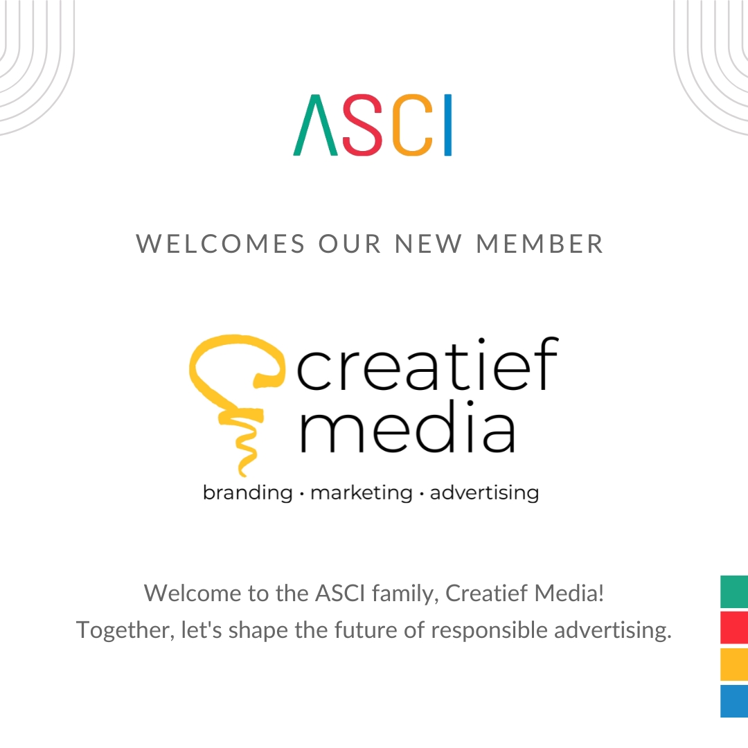 ascionline's tweet image. We welcome Creatief Media to the ASCI family!

Creatief Media offers services in digital marketing and branding, working with businesses across sectors. We appreciate their support for advertising self-regulation.

#ASCIMember #ResponsibleAdvertising #CreatiefMedia #Membership