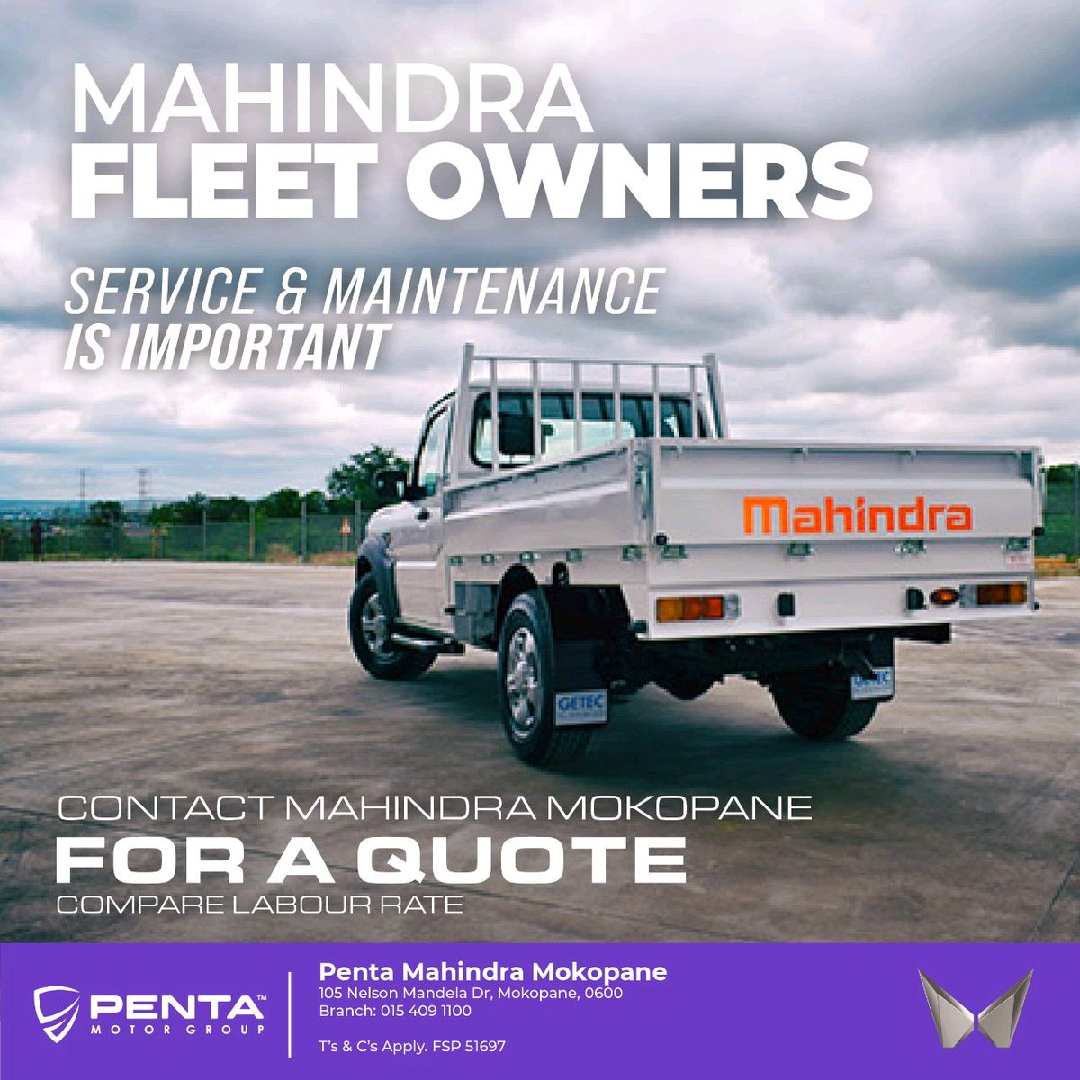 Pages_Potties's tweet image. Keep your Mahindra fleet running smoothly! 🚗⚙️ Regular service and maintenance ensure optimum performance. Contact Mahindra Mokopane today for a quote and compare labor rates! #MahindraService #FleetMaintenance #DriveSafe #VehicleCare #PentaGroup