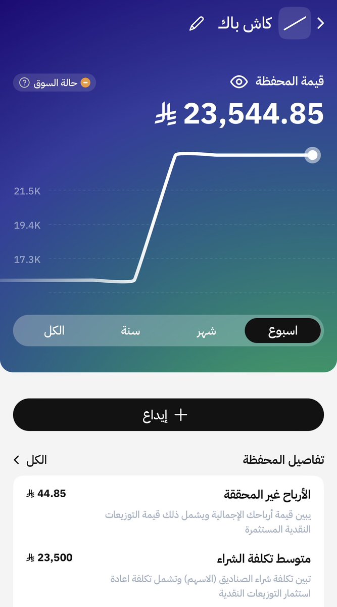hamadmf7's tweet image. #تجربتي_مع_ملاءة @malaa_tech

محفظة كاش باك = ارباح يومية.
تنفع للأهداف القريبة (خلال سنة). 

مثلا عندك سفرة بعد ١٠ شهور، حط فلوس السفرة اليوم وخلها تتوالد. 

ووقت السفر يطلع لك عليها حق تمديد ليلة او حق عشا رايق. 

فكرة ثانية: اشحنها بالفيزا وسدد قبل الوقت واطلع بقرشين حلوين 💵