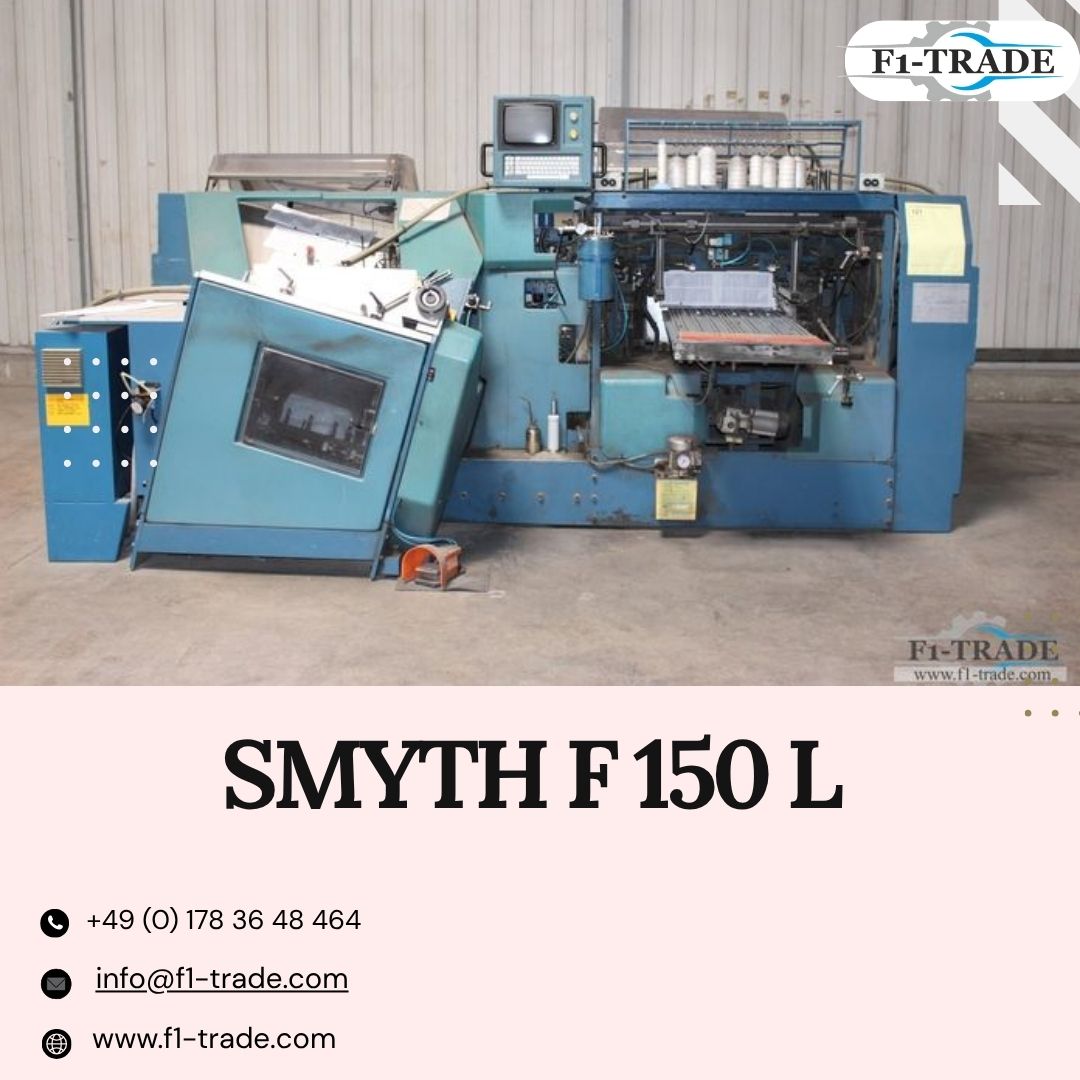 F1TRADEGmbH's tweet image. Streamline hardcover book production with the Smyth F 150 L! Up to 13 stitches/cycle @ 150 cycles/min, max size 560×340 mm. Fully automatic with infeed &amp;amp; band delivery. In stock at f1-trade—ready to ship: f1-trade.com
#SmythF150L #BookSewingMachine #PrintFinishing