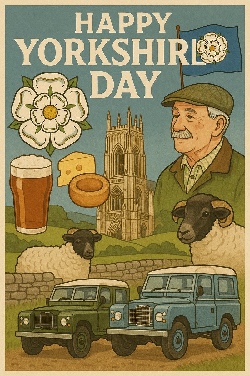 Happy Yorkshire Day everyone! #yorkshireday #yorkshire #landrover #series