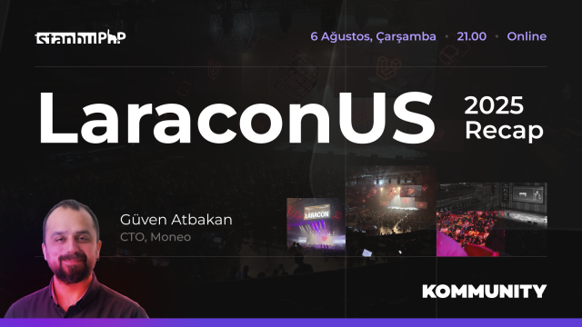 istanbul PHP User Group (@istanbulphp) on Twitter photo Laracon US 2025’te hangi yenilikler tanıtıldı? Laravel’in gelecek vizyonu nasıl şekilleniyor?🤩
Moneo'nun kurucu ortağı <a href="/GAtbakan/">Güven Atbakan</a>, Denver'da katıldığı Laracon'daki deneyimlerini aktarmak üzere 6 Ağustos'ta online olarak bizimle olacak.
Kayıt ve detaylar Kommunity'de👇 Laracon US 2025’te hangi yenilikler tanıtıldı? Laravel’in gelecek vizyonu nasıl şekilleniyor?🤩
Moneo'nun kurucu ortağı <a href="/GAtbakan/">Güven Atbakan</a>, Denver'da katıldığı Laracon'daki deneyimlerini aktarmak üzere 6 Ağustos'ta online olarak bizimle olacak.
Kayıt ve detaylar Kommunity'de👇