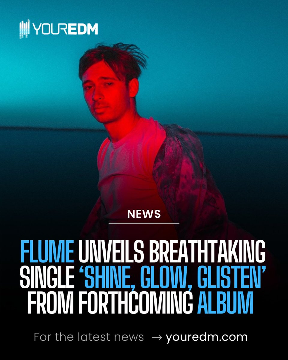 GRAMMY-winner <a href="/flumemusic/">Flume</a> shared a stunning new single ‘Shine, Glow, Glisten’ ft. Emma Louise 

This is the second track to drop from his upcoming album 'DUMB',  which drops 22 August 

youredm.com/2025/08/01/flu…