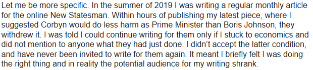 Short, remarkable anecdote here about the British media. 2019 was a truly frenzied year