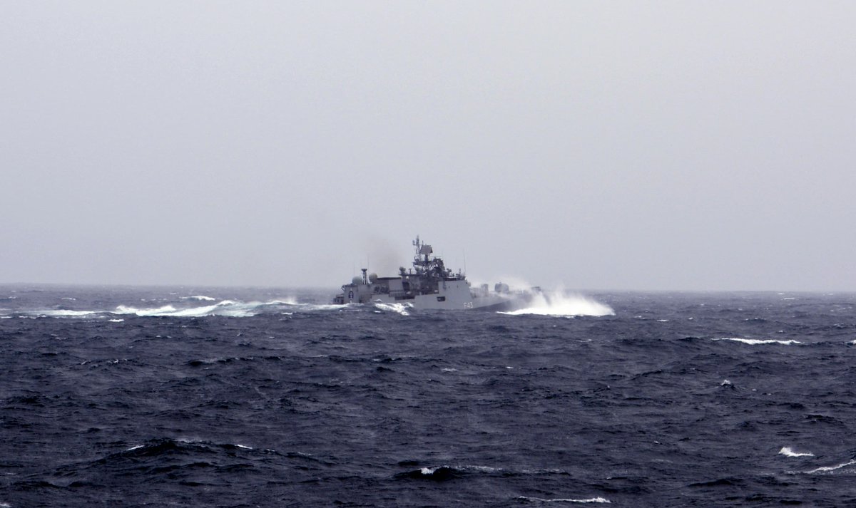 The Sword Arm (@in_westernfleet) on Twitter photo #FridayFury
No Sea too Rough, No Storm too Fierce
#SwordArm Warriors ‘deliver’
Anytime, Anywhere, Anyhow
#RoughWeather#UnshakenResolve
<a href="/indiannavy/">SpokespersonNavy</a>
<a href="/IN_WNC/">Western Naval Command</a>
<a href="/DefPROMumbai/">PRO Defence Mumbai</a> #FridayFury
No Sea too Rough, No Storm too Fierce
#SwordArm Warriors ‘deliver’
Anytime, Anywhere, Anyhow
#RoughWeather#UnshakenResolve
<a href="/indiannavy/">SpokespersonNavy</a>
<a href="/IN_WNC/">Western Naval Command</a>
<a href="/DefPROMumbai/">PRO Defence Mumbai</a>