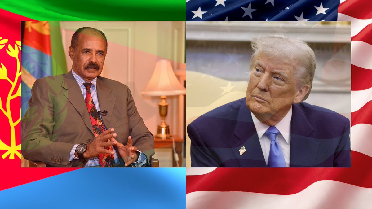 🔥BREAKING: President Donald Trump has sent a personal letter to President Isaias Afwerki, vowing to reverse Biden’s global “damage” and rebuild a respectful #US–#Eritrea partnership.

Trump: “Our relationship will be based on honesty, respect, and opportunities for peace and