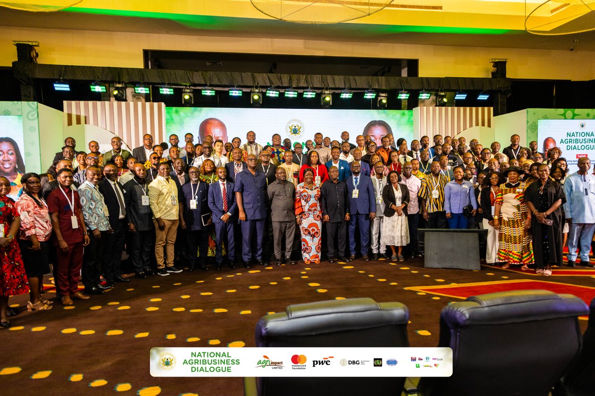 PwCGhana's tweet image. Agriculture drives many economies, especially in Ghana. We're #PwCProud to support the National Agribusiness Dialogue—co-creating Ghana’s first Agribusiness Policy and sharing insights to shape its agri-industrial future.

#NationalAgribusinessDialogue