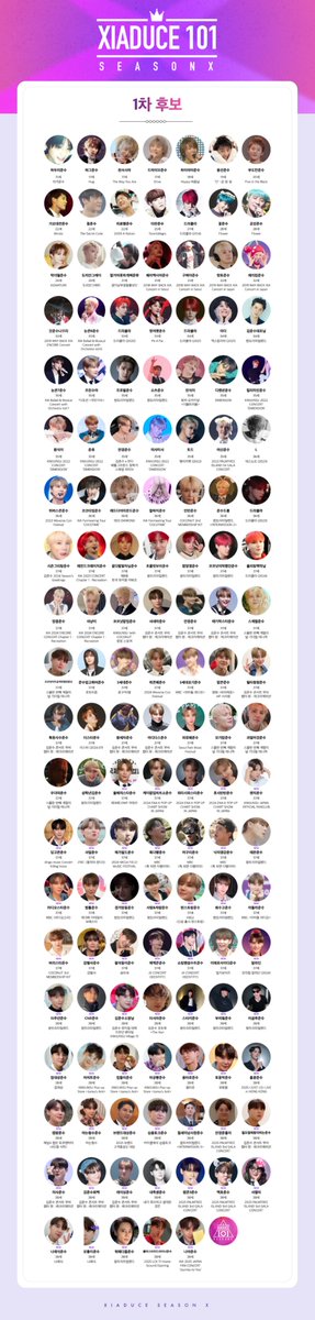 𝐗𝐈𝐀𝐃𝐔𝐂𝐄 𝐒𝐄𝐀𝐒𝐎𝐍 𝐗 - 138명의 1차 후보를 소개합니다! 

투표는 8월 2일 토요일로 넘어가는 자정부터 HERE WE GO! 🤸‍♀️
🔗xiarequesthour.tistory.com/200