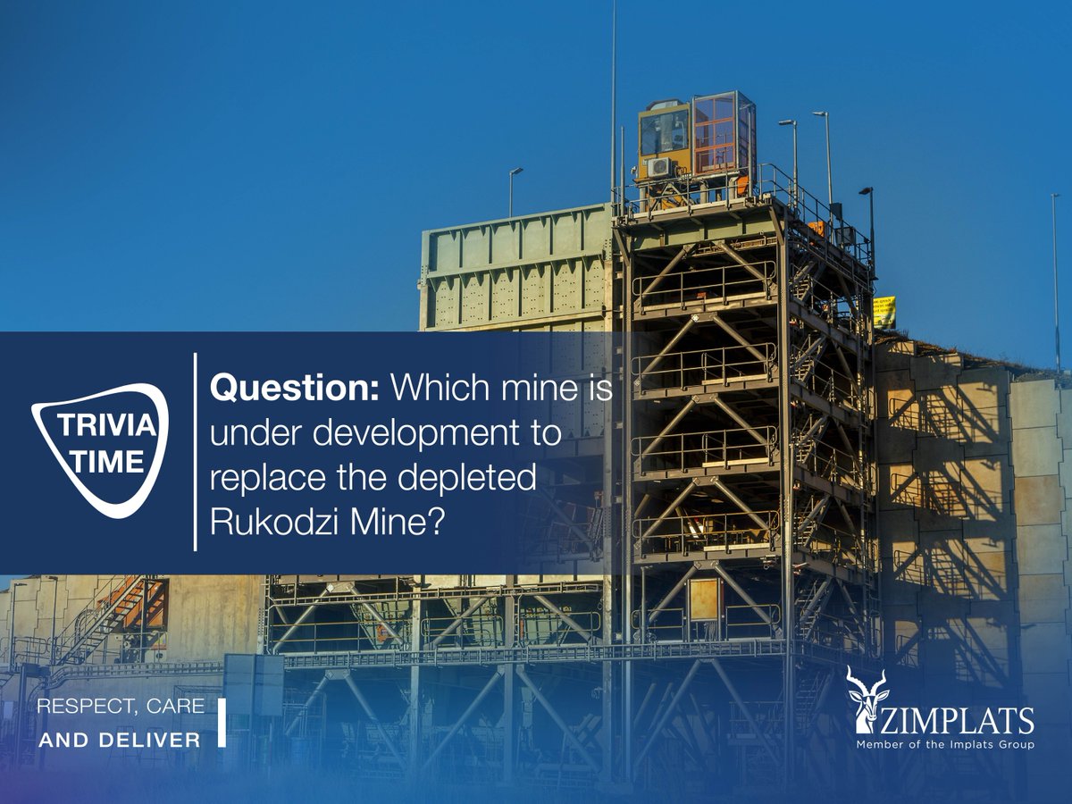 Think you know Zimplats inside and out? 🧐
It’s time to put that knowledge to the test!
Take a shot at today’s trivia question and see how deep your Zimplats insight really goes.