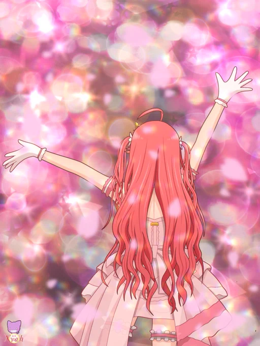 #さくらみこ7周年 記念(8/1) ①某カリスマアイドル風みこち ②咲き誇るみこち ③ミーア・キャンベル風みこち ④キュアみこち #miko_Art 7周年凸待ちは この後8/1(金)21:00より