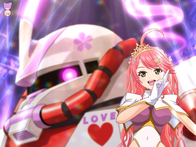 #さくらみこ7周年 記念(8/1) ①某カリスマアイドル風みこち ②咲き誇るみこち ③ミーア・キャンベル風みこち ④キュアみこち #miko_Art 7周年凸待ちは この後8/1(金)21:00より