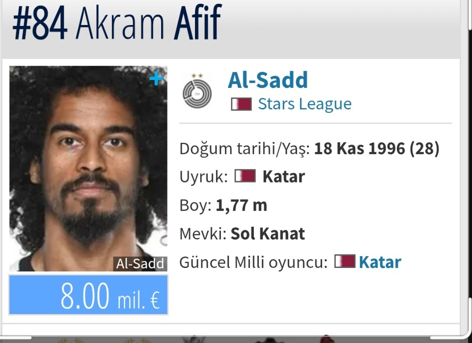 Adam eksiltme, pas kalitesi, son vuruş becerisi üst düzey. 
Sol kanat ve santrfor.
274 maç 153 gol 112 asist. 
Rakamlar biraz da oynadığı ligin yansıması ama N'wakaeme de İsrail'den gelmişti. Scout ekibi biraz üzerinde çalışsa keşke...