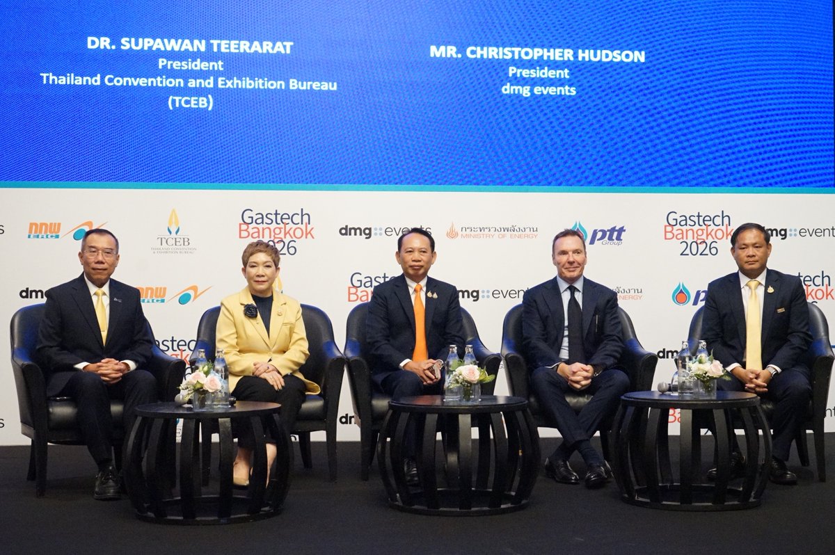 [English below]

ไทยเตรียมเป็นเจ้าภาพจัดงาน Gastech 2026 เวทีพลังงานโลก

ประเทศไทยเตรียมเป็นเจ้าภาพจัดงาน Gastech 2026 มหกรรมพลังงานระดับโลก ระหว่างวันที่ 15–18 กันยายน 2569 ณ ศูนย์นิทรรศการและการประชุมนานาชาติไบเทค กรุงเทพฯ ซึ่งนับเป็นการกลับมาจัดอีกครั้งในรอบ 18 ปี