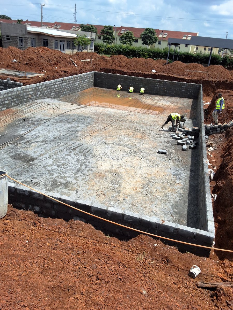 Precision in Progress 👷🏾‍♂️💦 | Swimming Pool Builders Kenya

Every layer counts.
Every brick tells a story.
We’re building more than pools we’re crafting landmarks of leisure and legacy.

📍Ongoing project  excavation complete, pool walls up.
🔵 Next phase:  plumbing &amp; Steel.