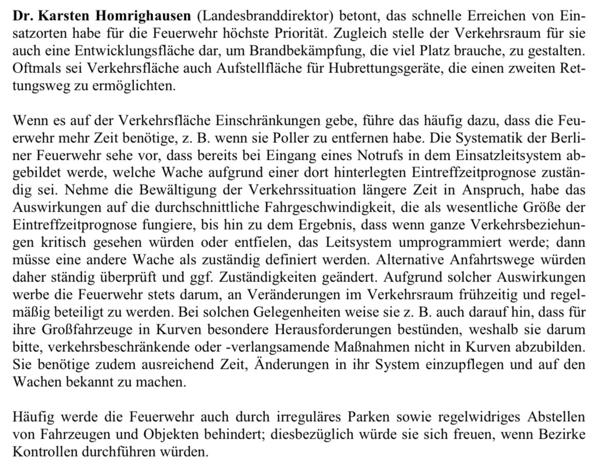 Was ist los mit Berlins Feuerwehrchef Homrighausen?

Berlin blockiert sich selbst. Mit Pollern.🚧
Und die <a href="/Berliner_Fw/">Berliner Feuerwehr</a>? Kommt oft nicht mehr durch.

Einsatzkräfte verlieren wertvolle Minuten, weil Straßen künstlich gesperrt wurden. Weil grün-rote Politik anscheinend Kiezromantik