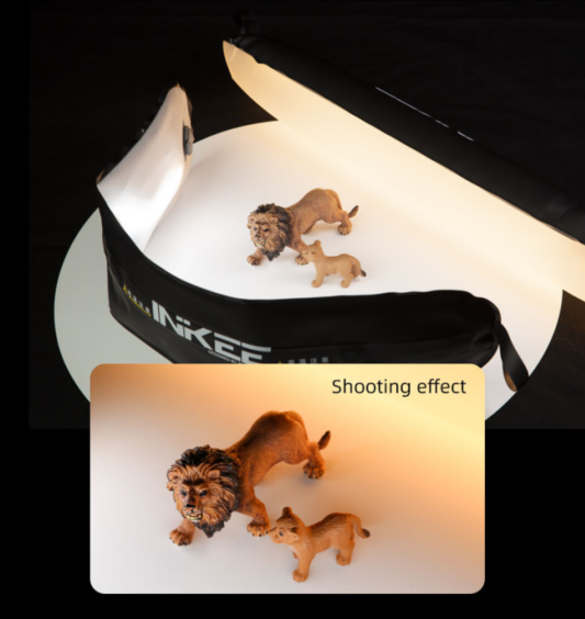 Andycinegear's tweet image. The INKEEGCA30C is foldable, inflatable &amp;amp; magnetic – perfect for lighting tight spots or wide setups.
Fold it to light your subject up close. Inflate it for solid, magnetic mounting. All in one light. 💡

#INKEE #andycine #GCA30C #RGBLight #CineGear