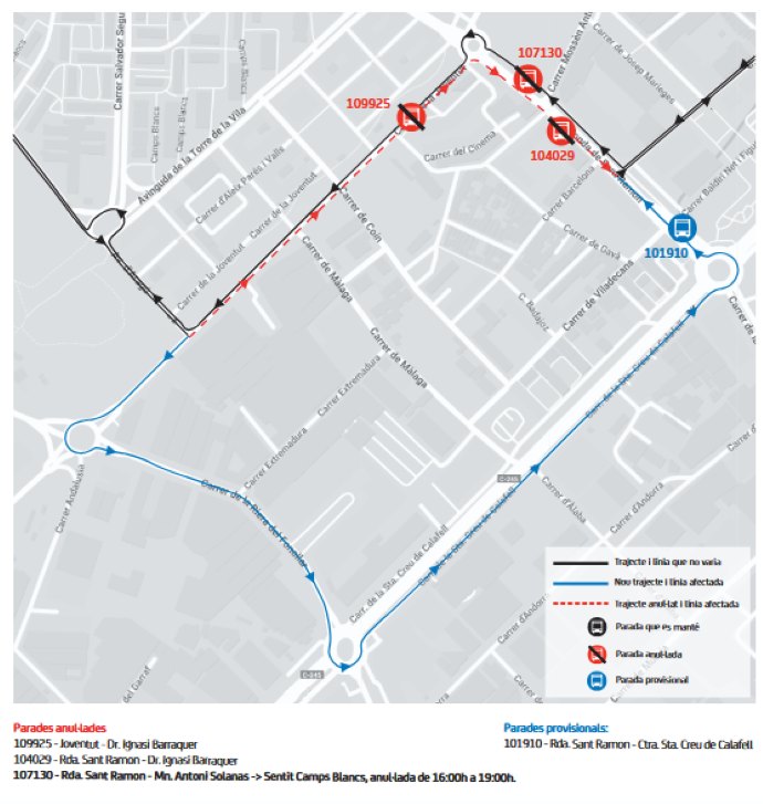 04/08 - Sant Boi de Llobregat:  SB1 Desviament provisional al carrer de la joventut afectant parades <a href="/MonbusLlobregat/">Monbus Llobregat</a> <a href="/AjSantBoi/">Ajuntament Sant Boi</a>  Més info: ow.ly/I0E1106hCrX