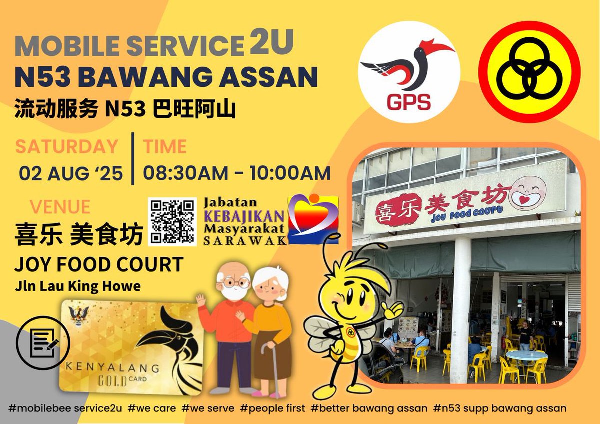 simkuihian's tweet photo. 🐝Come join our busy bees #Service2U Mobile Counters @ Kopitiam this weekend. So you have an issue to share?

Need assistance with gov matters/ application? or just to say hi 👋 ~ you’re welcome to drop-by! Because wherever we serve you, that’s our office. All are welcome. https://t.co/oLzLbDI9Q7