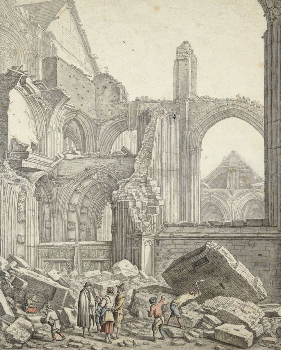 Utrecht, 1 augustus 1674. Een uitzonderlijk zware zomerstorm (het ‘Schrickelik Tempeest’) raasde over verschillende plaatsen in de Republiek. Utrecht werd zwaar getroffen. Deze windhoos verwoestte onder meer het schip van de Domkerk. Hierdoor kwam de toren los van de kerk te