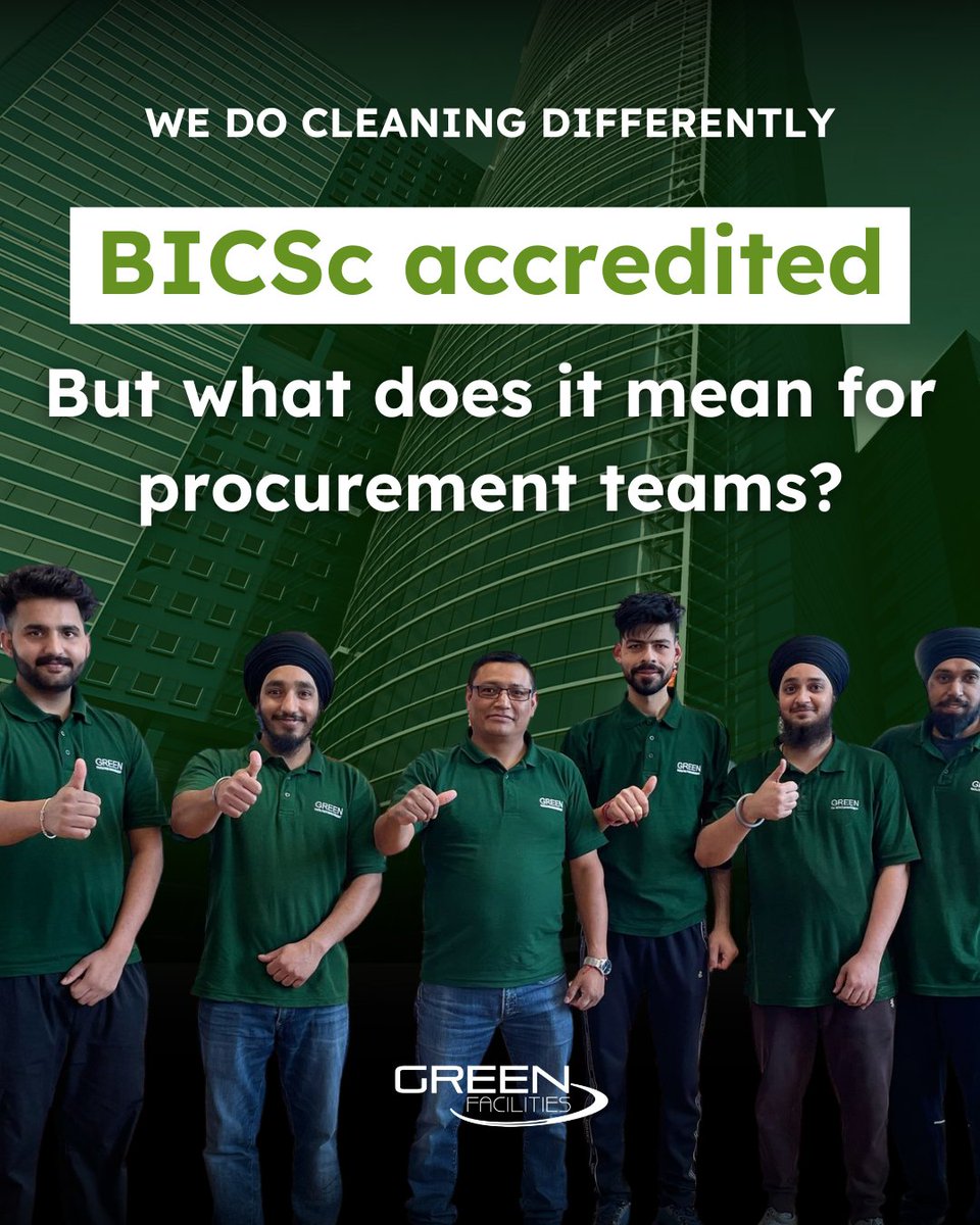 GreenFMLtd's tweet image. #BICSc accreditation is more than a badge. It shows a cleaning company is serious about quality, compliance and professionalism.

At Green Facilities, it proves we are trained, audit-ready and committed to high standards.

Need a new #cleaning team? Choose one that’s certified.